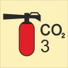 IMO3.80 Переносной огнетушитель CO2 P F