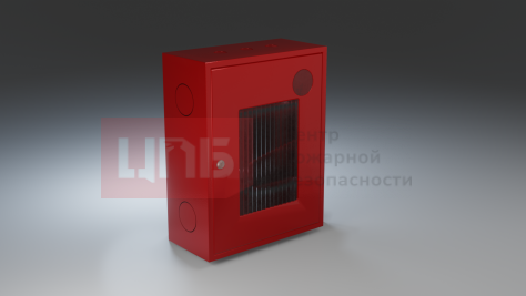 Шкаф пожарный навесной открытый красный ШПК-310 НОК с замком
